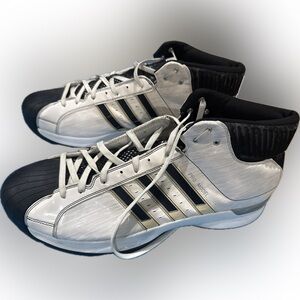 Adidas Pro Model Men's Athletic Shoes - White and Black